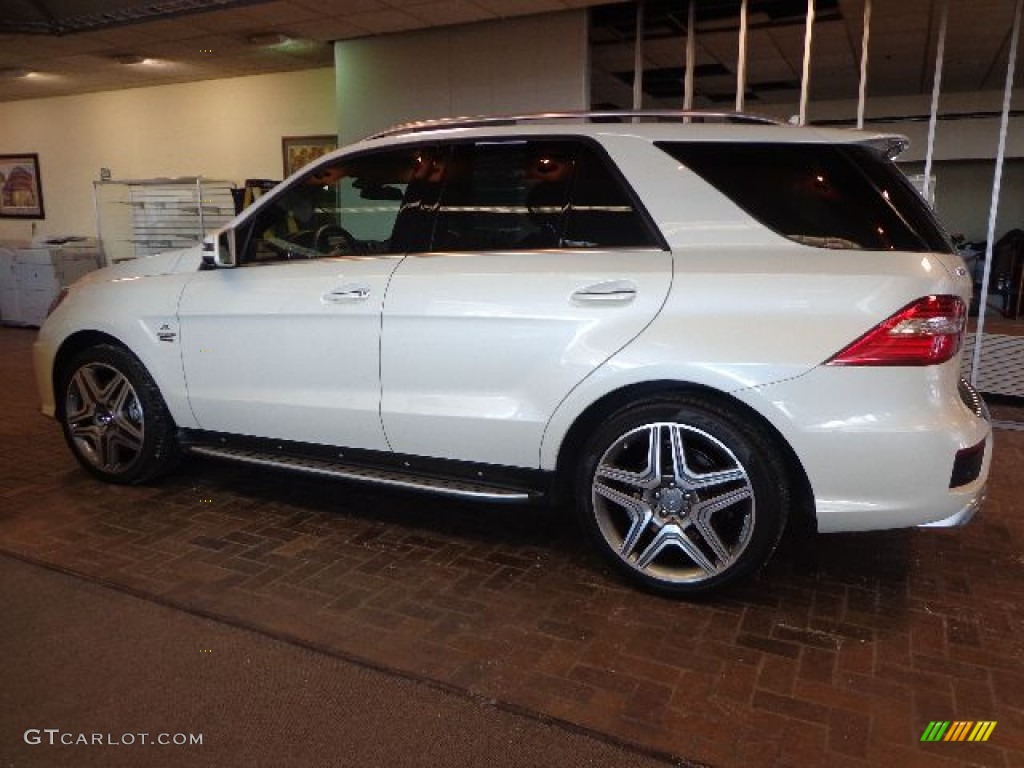 Diamond White Metallic 2013 Mercedes-Benz ML 63 AMG 4Matic Exterior Photo #89972097