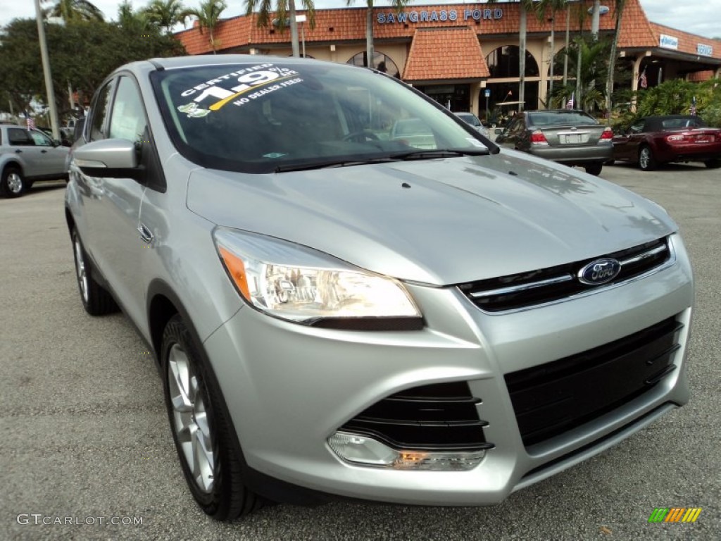 2013 Escape SEL 2.0L EcoBoost - Ingot Silver Metallic / Charcoal Black photo #2