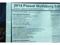 2014 Platinum Gray Metallic Volkswagen Passat 1.8T Wolfsburg Edition  photo #8