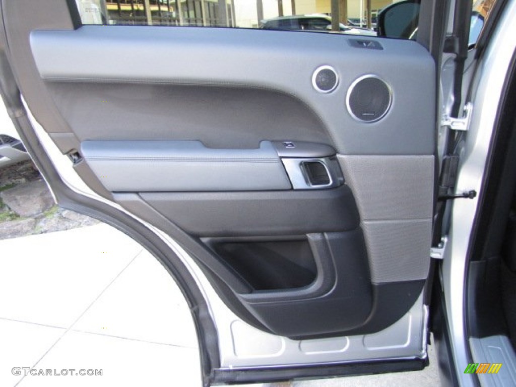 2014 Land Rover Range Rover Sport Supercharged Ebony/Lunar/Ebony Door Panel Photo #89974269