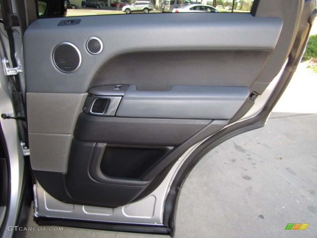 2014 Land Rover Range Rover Sport Supercharged Ebony/Lunar/Ebony Door Panel Photo #89974281