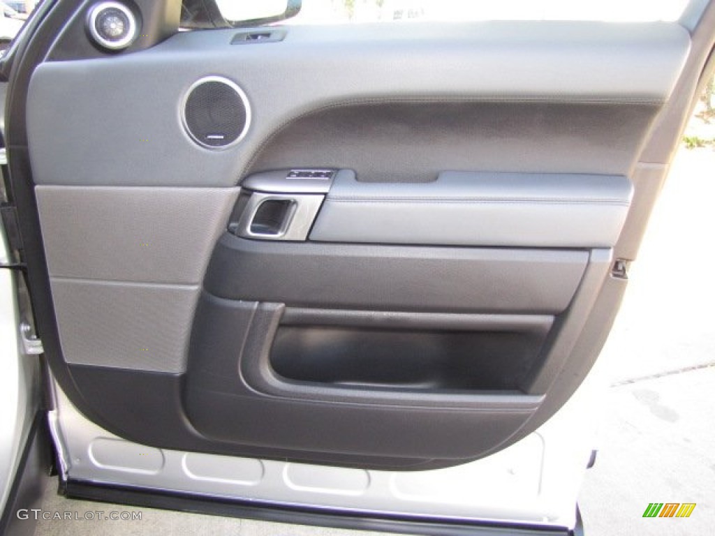 2014 Land Rover Range Rover Sport Supercharged Ebony/Lunar/Ebony Door Panel Photo #89974293