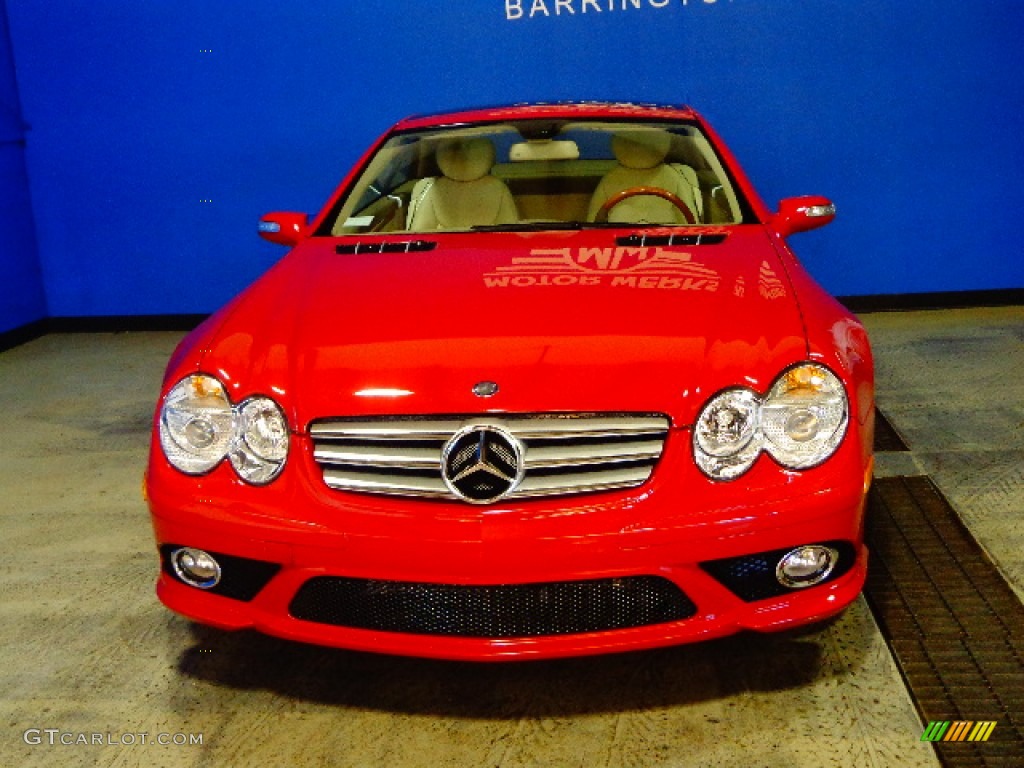2007 SL 550 Roadster - Mars Red / Stone photo #2
