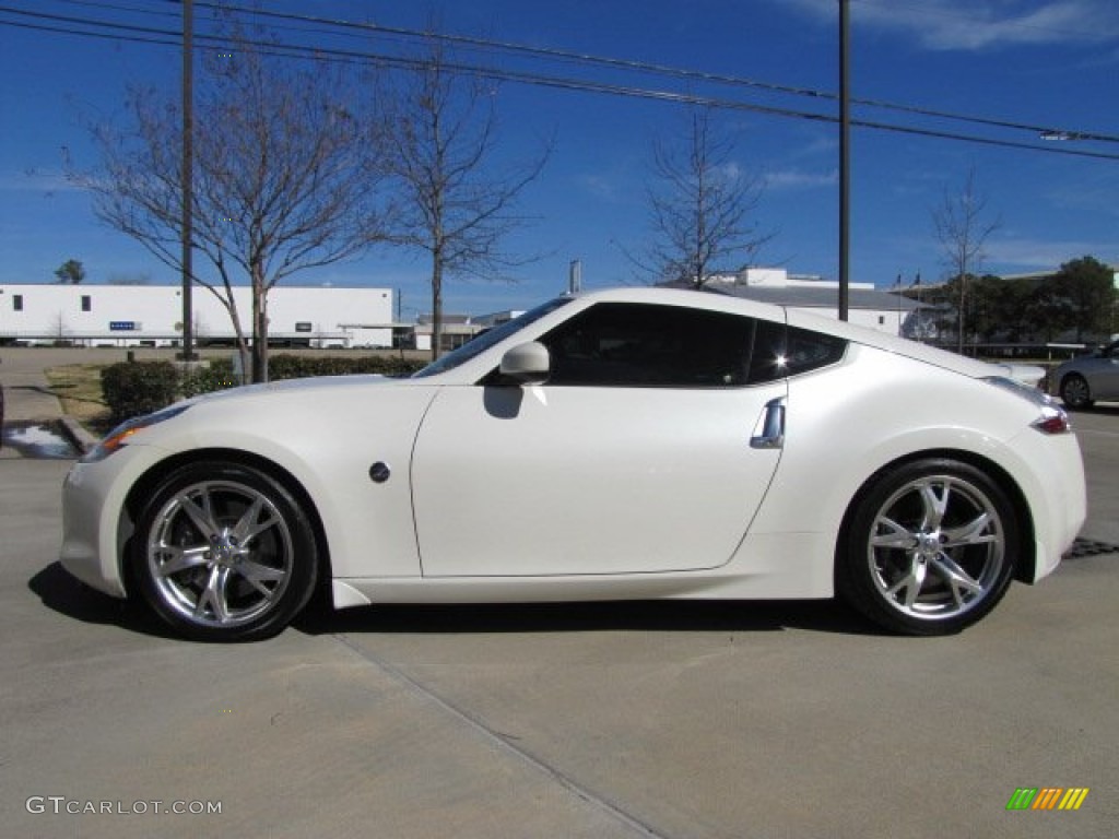 Pearl White 2009 Nissan 370Z Sport Touring Coupe Exterior Photo #89974497