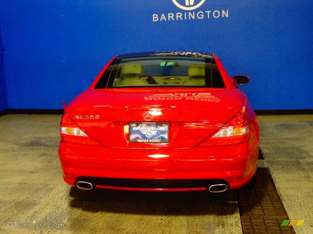 2007 SL 550 Roadster - Mars Red / Stone photo #6