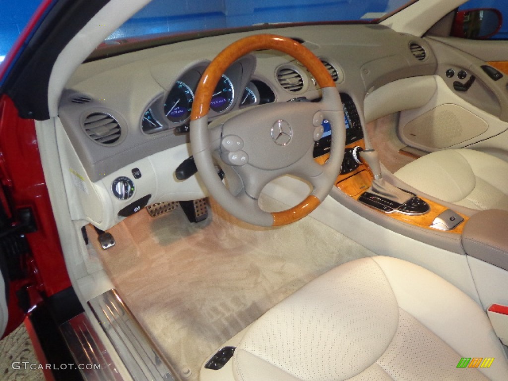 2007 SL 550 Roadster - Mars Red / Stone photo #16