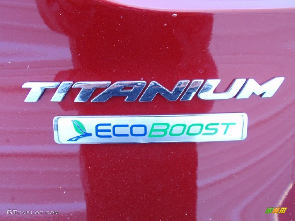 2014 Escape Titanium 1.6L EcoBoost - Ruby Red / Charcoal Black photo #16