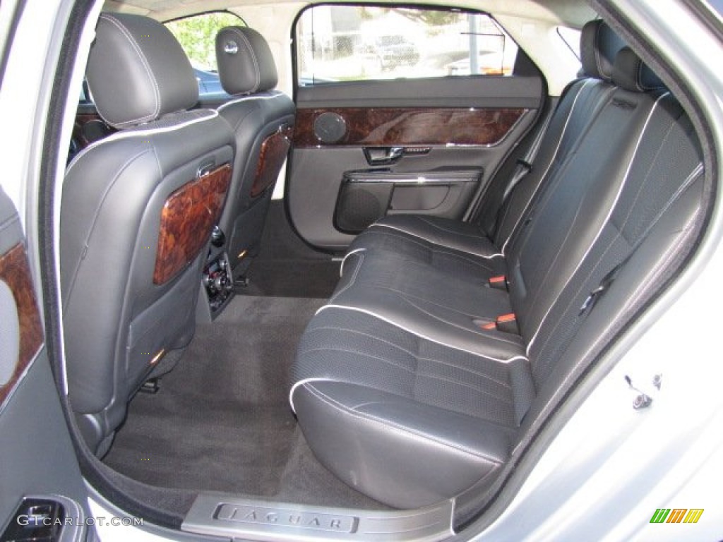 2011 XJ XJL - Liquid Silver Metallic / Jet Black/Ivory photo #4