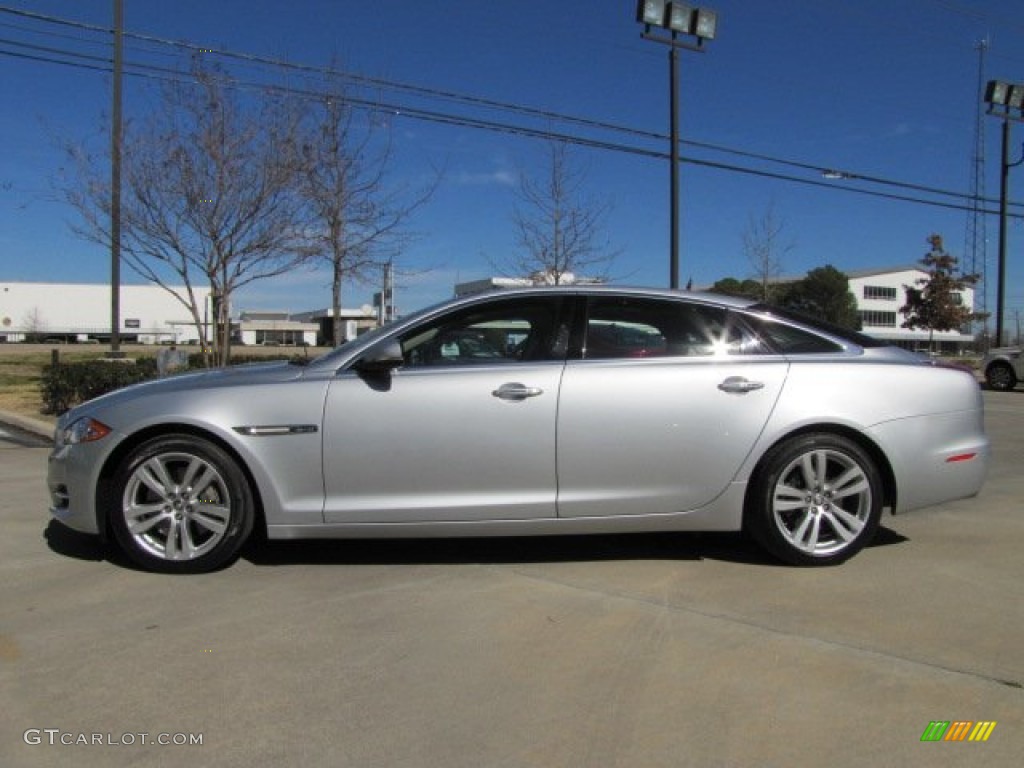2011 XJ XJL - Liquid Silver Metallic / Jet Black/Ivory photo #7