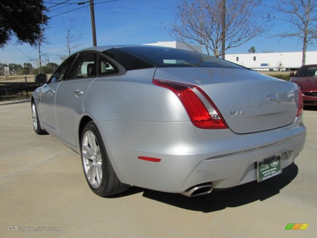 2011 XJ XJL - Liquid Silver Metallic / Jet Black/Ivory photo #8