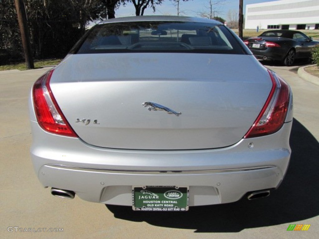 2011 XJ XJL - Liquid Silver Metallic / Jet Black/Ivory photo #9