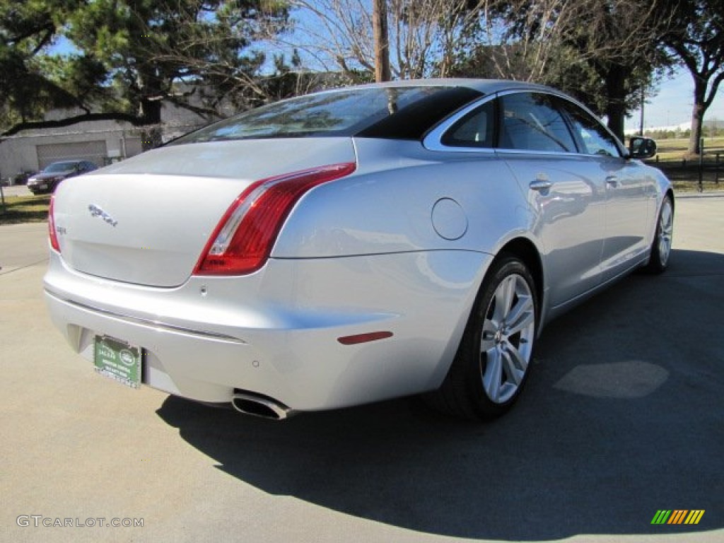 2011 XJ XJL - Liquid Silver Metallic / Jet Black/Ivory photo #10