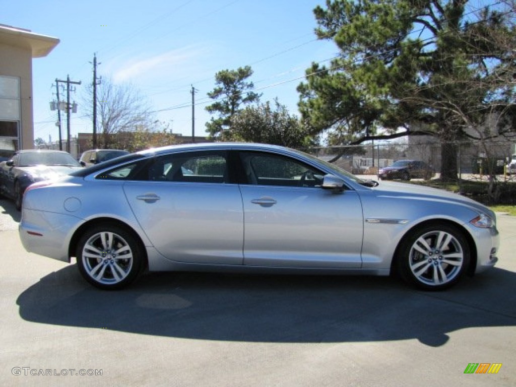 2011 XJ XJL - Liquid Silver Metallic / Jet Black/Ivory photo #11