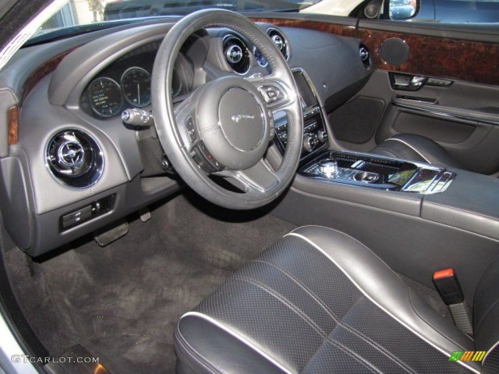 2011 XJ XJL - Liquid Silver Metallic / Jet Black/Ivory photo #12