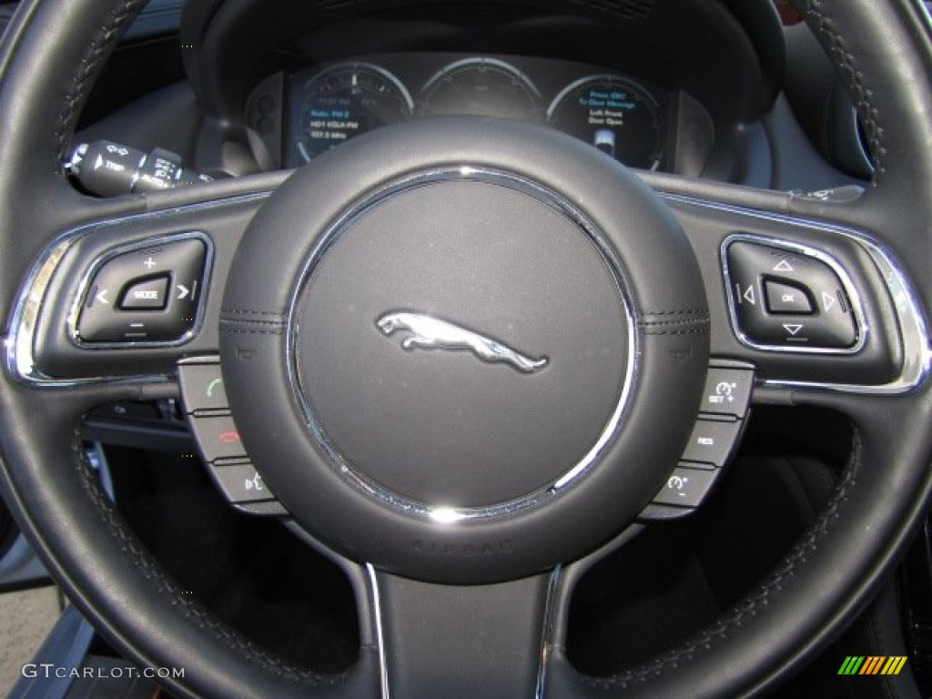 2011 XJ XJL - Liquid Silver Metallic / Jet Black/Ivory photo #14