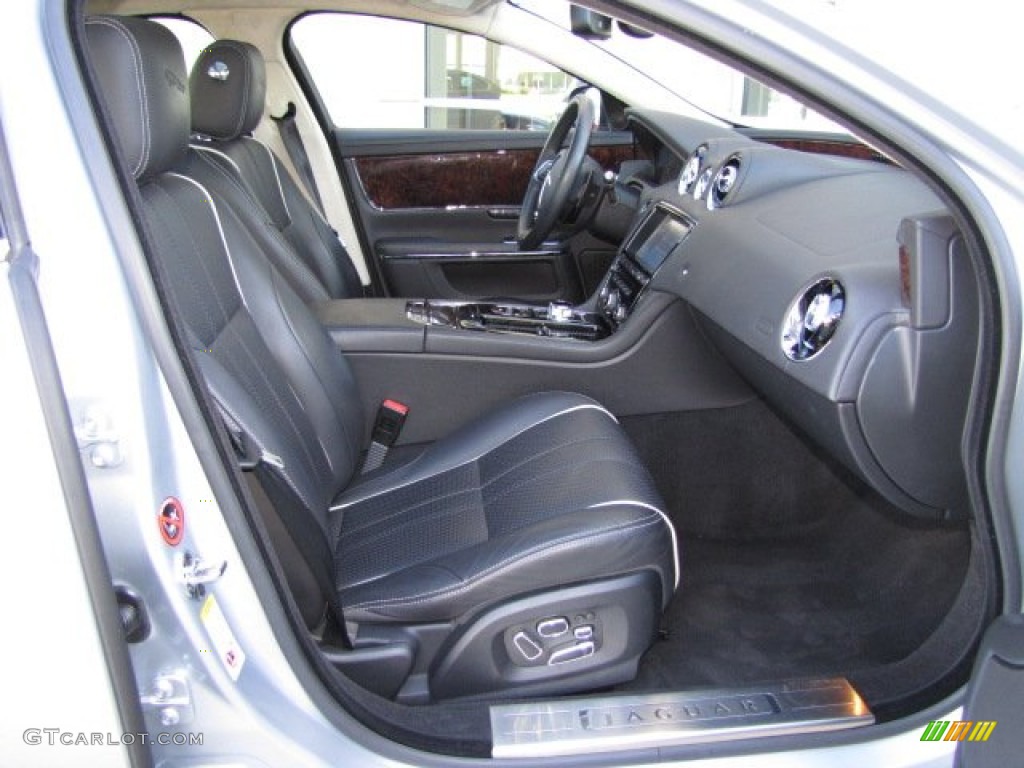 2011 XJ XJL - Liquid Silver Metallic / Jet Black/Ivory photo #27