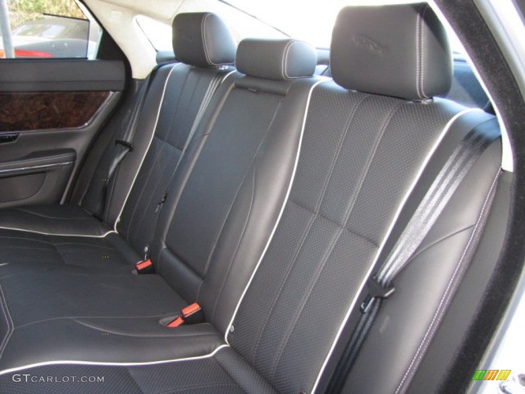2011 XJ XJL - Liquid Silver Metallic / Jet Black/Ivory photo #37