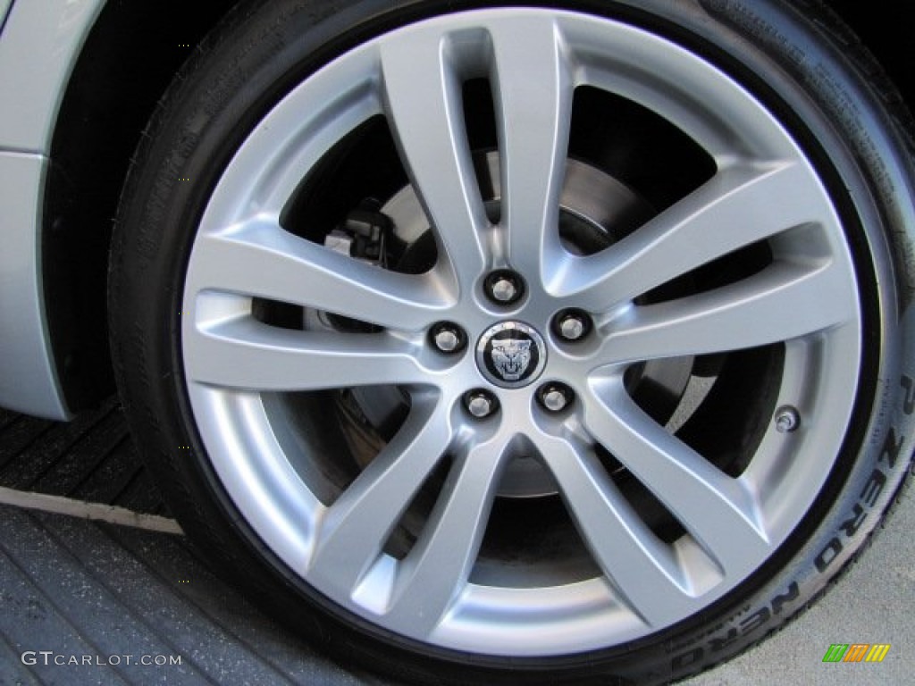 2011 XJ XJL - Liquid Silver Metallic / Jet Black/Ivory photo #60