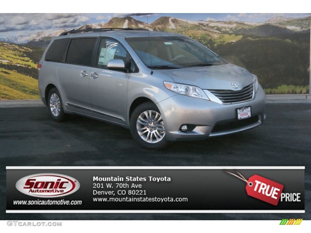 2014 Sienna XLE - Silver Sky Metallic / Light Gray photo #1