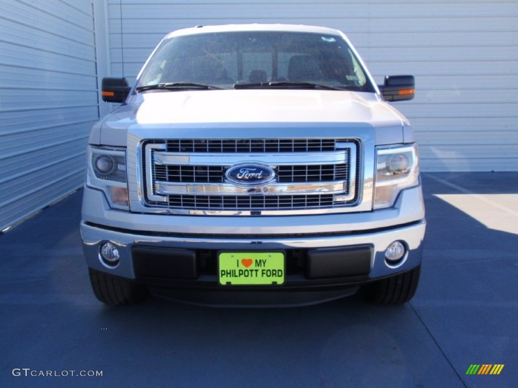 2014 F150 XLT SuperCrew - Ingot Silver / Steel Grey photo #8