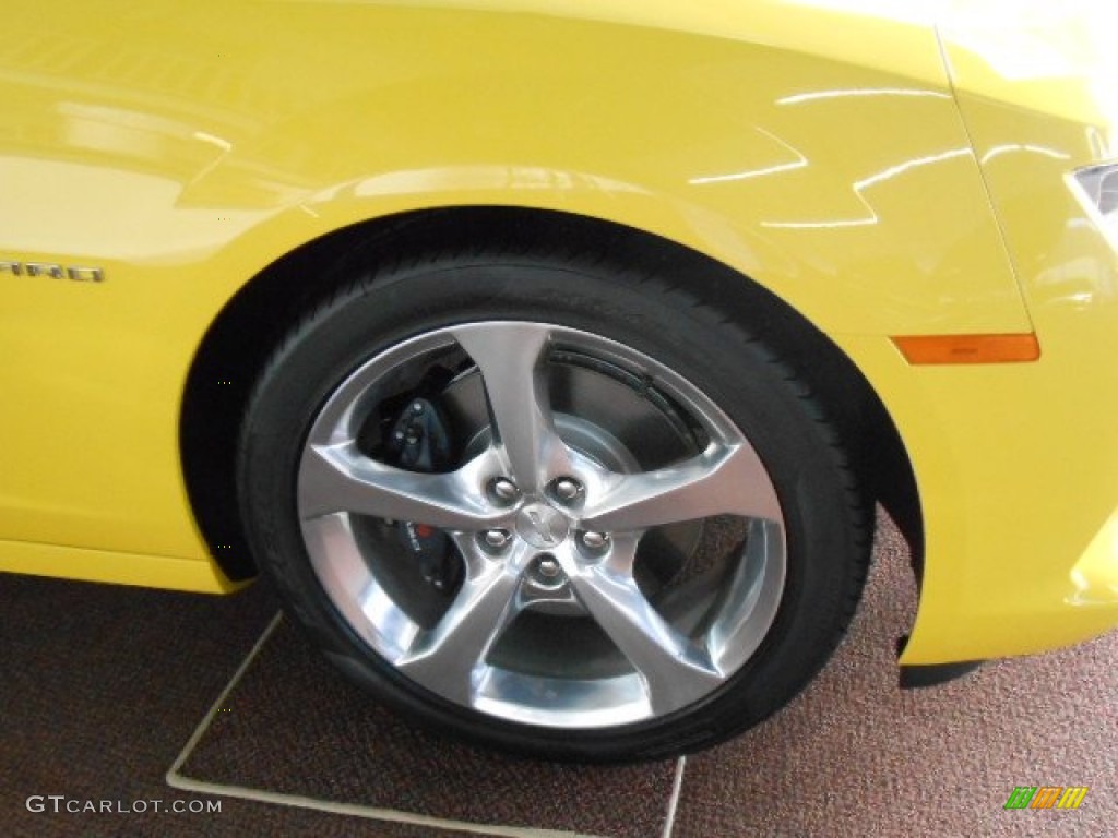 2014 Camaro SS/RS Coupe - Bright Yellow / Gray photo #3