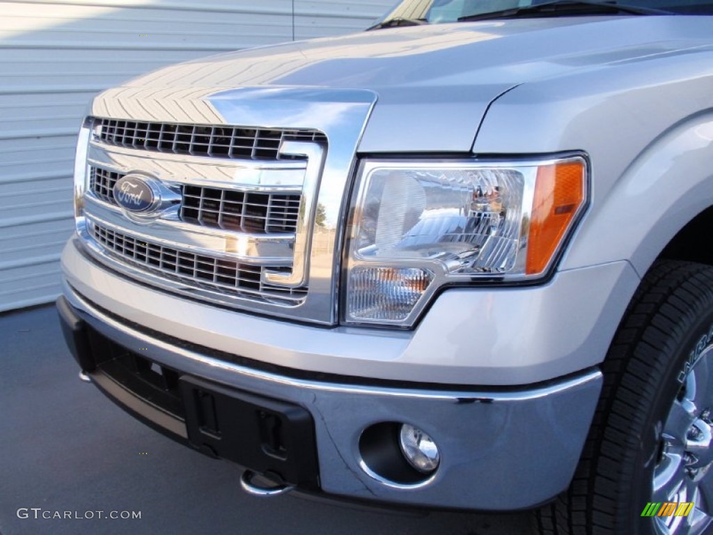 2014 F150 XLT SuperCrew 4x4 - Ingot Silver / Steel Grey photo #11