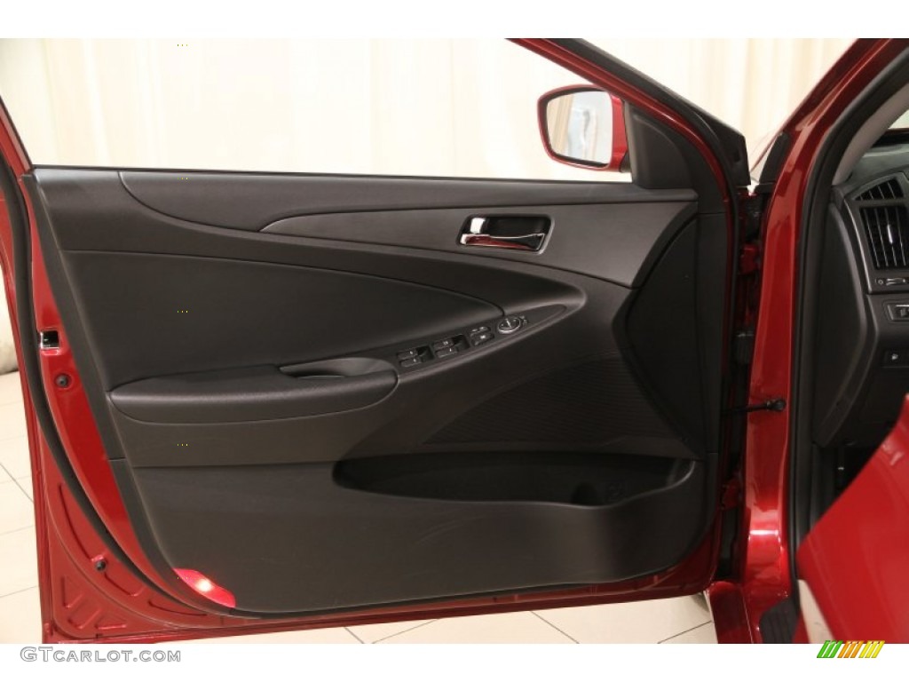 2011 Hyundai Sonata SE Black Door Panel Photo #89978472