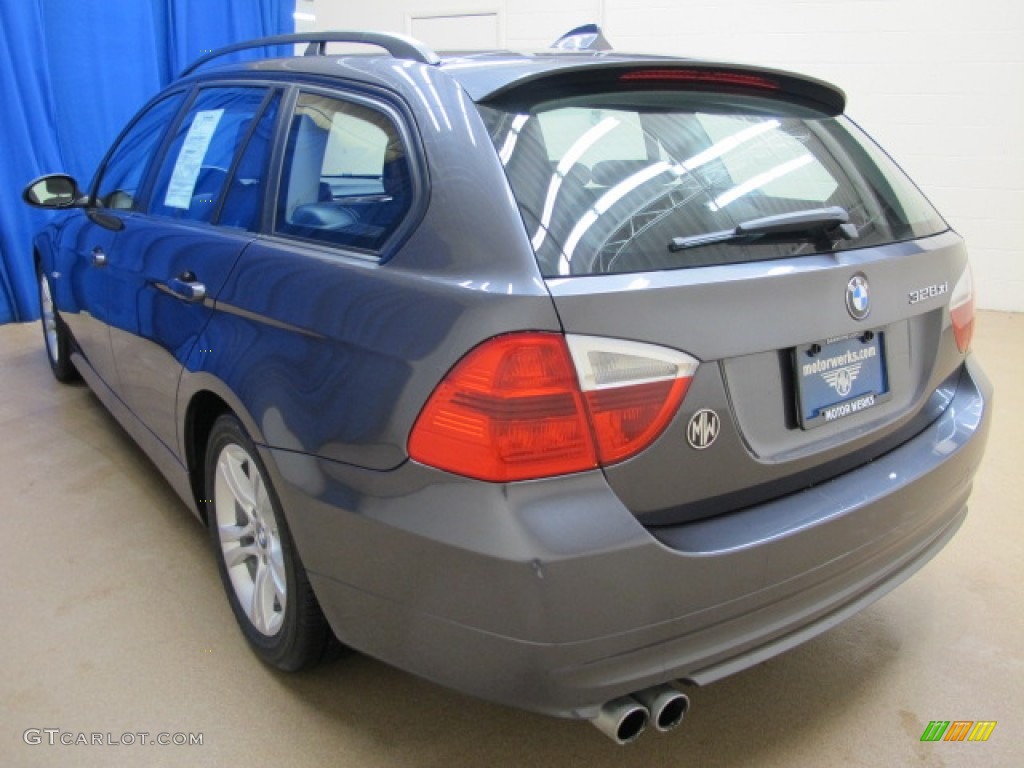 2008 3 Series 328xi Wagon - Sparkling Graphite Metallic / Saddle Brown/Black photo #5