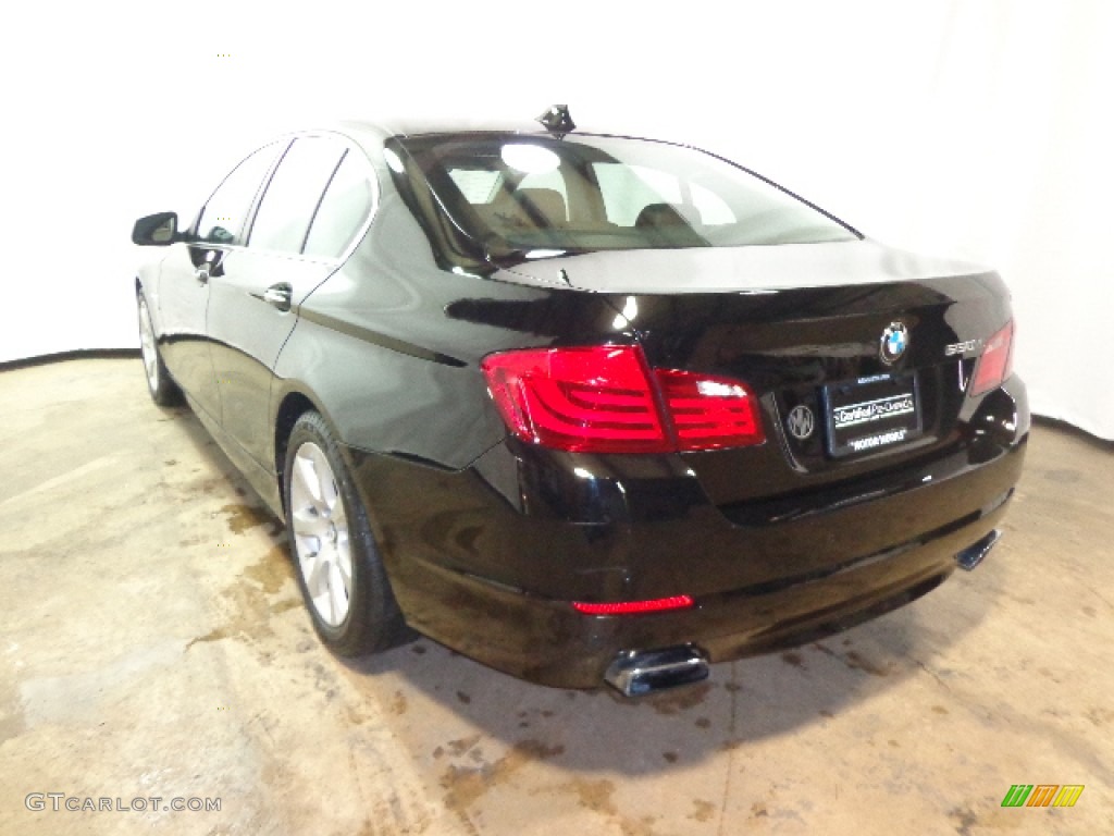 2011 5 Series 550i xDrive Sedan - Jet Black / Black photo #9