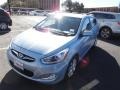 2014 Clearwater Blue Hyundai Accent SE 5 Door  photo #1
