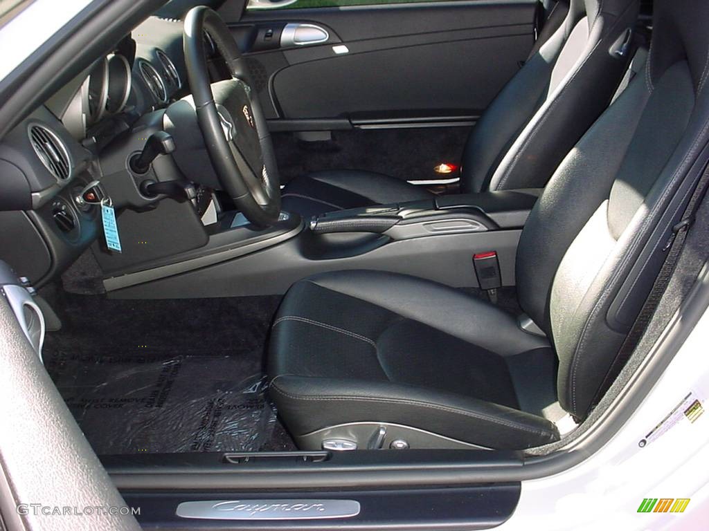 Black Interior 2007 Porsche Cayman Standard Cayman Model Photo #899827