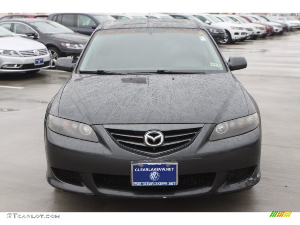 2004 MAZDA6 s Hatchback - Steel Gray Metallic / Black photo #2