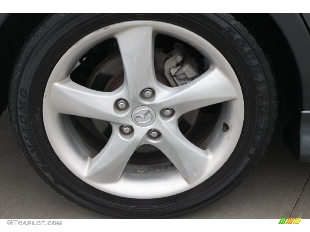 2004 MAZDA6 s Hatchback - Steel Gray Metallic / Black photo #12