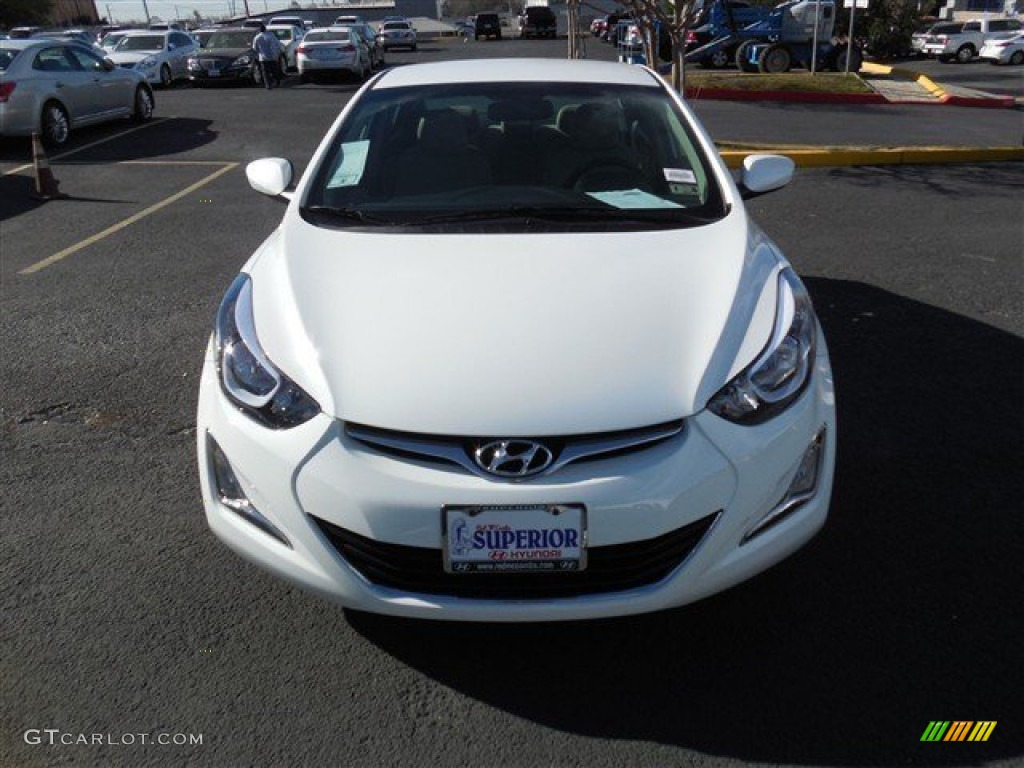 2014 Elantra SE Sedan - White / Beige photo #2
