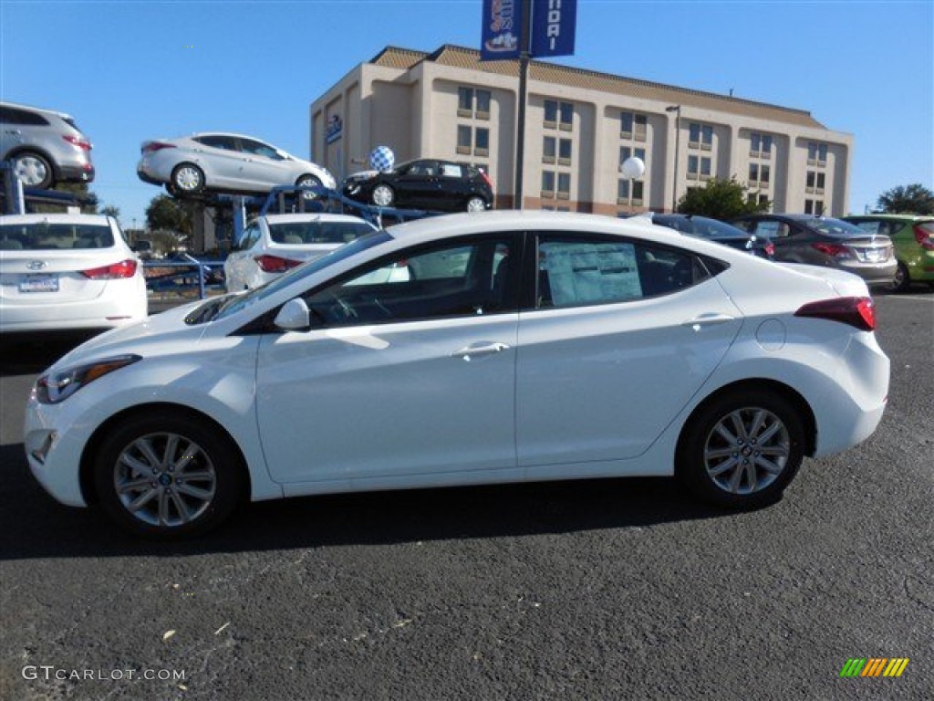 2014 Elantra SE Sedan - White / Gray photo #3