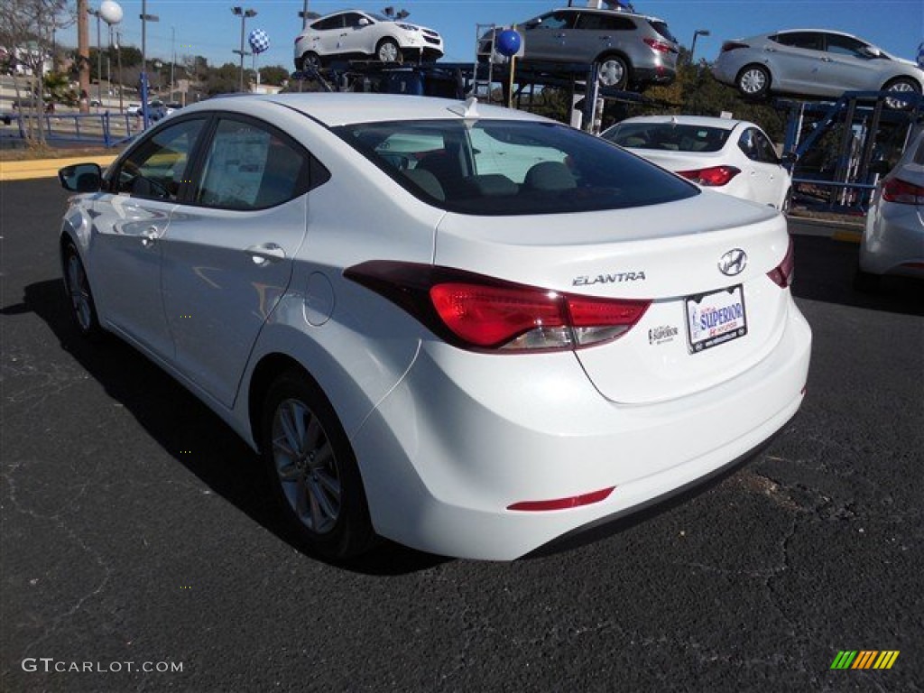 2014 Elantra SE Sedan - White / Gray photo #4