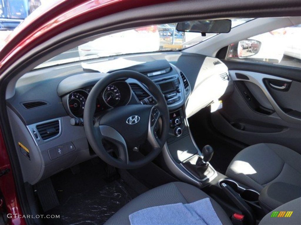 2014 Elantra SE Sedan - Red / Gray photo #6