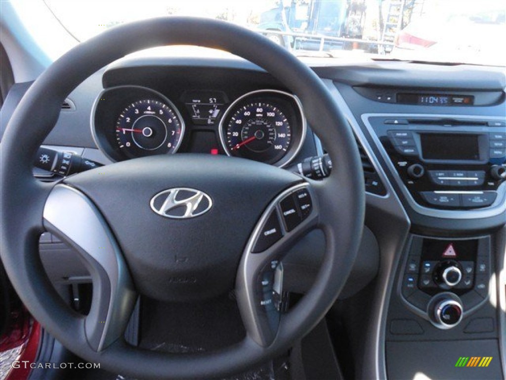2014 Elantra SE Sedan - Red / Gray photo #7