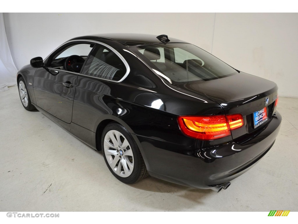 2011 3 Series 328i Coupe - Jet Black / Black photo #7