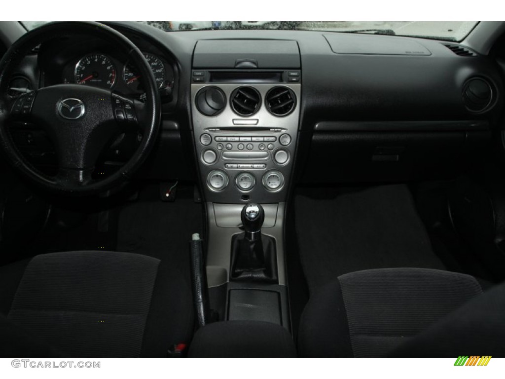 2004 MAZDA6 s Hatchback - Steel Gray Metallic / Black photo #34