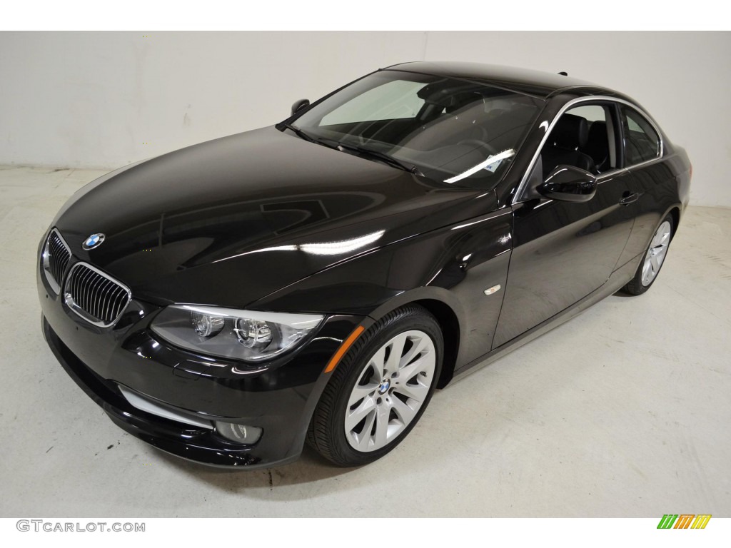 2011 3 Series 328i Coupe - Jet Black / Black photo #8