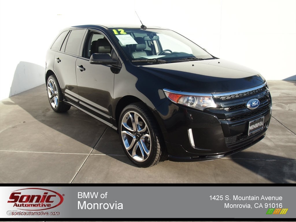 2012 Edge Sport - Black / Charcoal Black/Silver Smoke Metallic photo #1