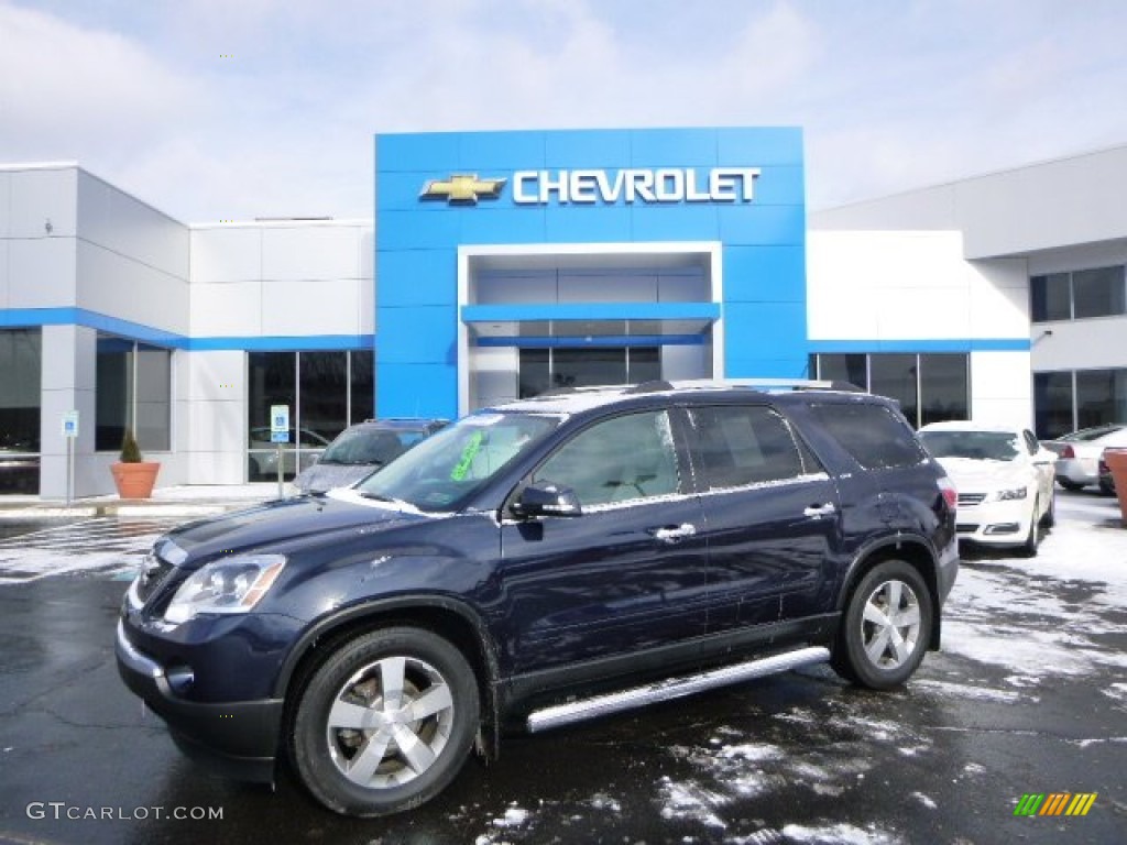 2012 Acadia SLT AWD - Deep Blue Metallic / Cashmere photo #1