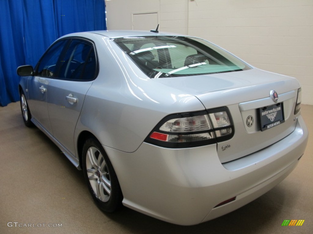 2011 9-3 2.0T Sport Sedan - Diamond Silver Metallic / Black photo #5