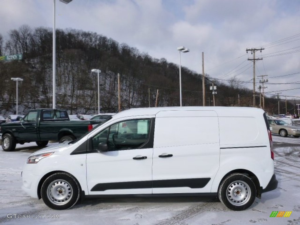 Frozen White 2014 Ford Transit Connect XLT Van Exterior Photo #89985902