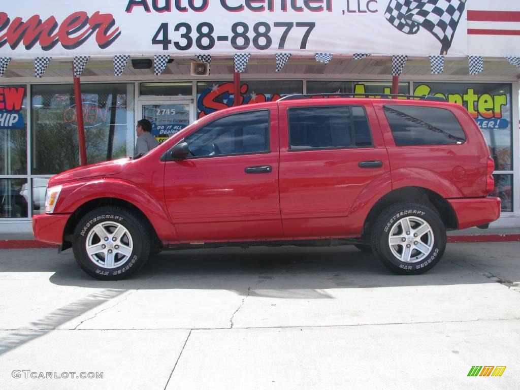 2005 Durango SLT 4x4 - Flame Red / Medium Slate Gray photo #1