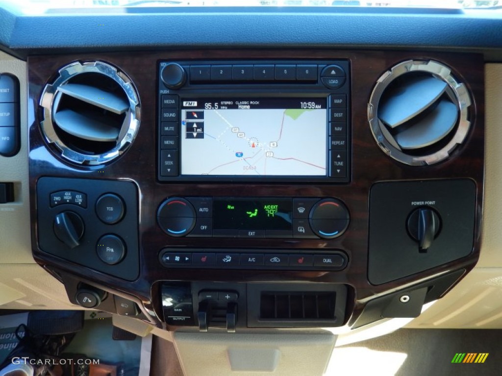 2008 Ford F450 Super Duty Lariat Crew Cab 4x4 Dually Controls Photo #89988281