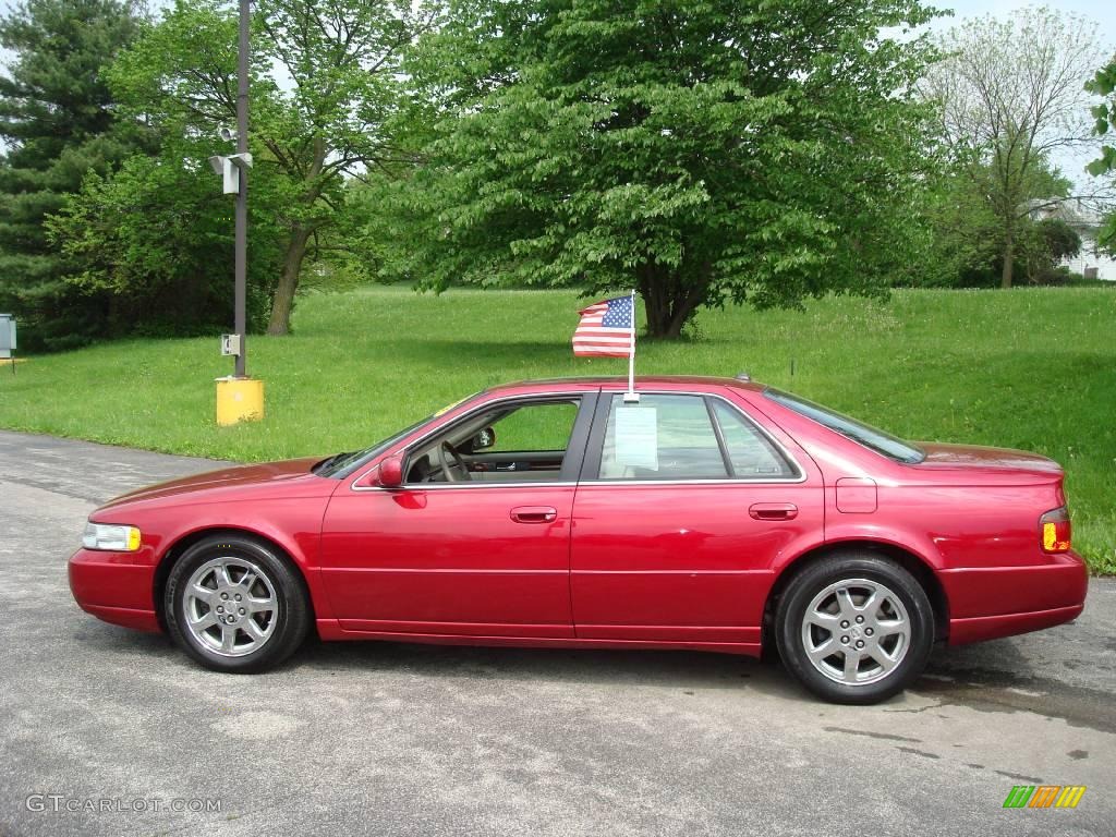 2003 Seville STS - Crimson Red Pearl / Neutral Shale photo #9