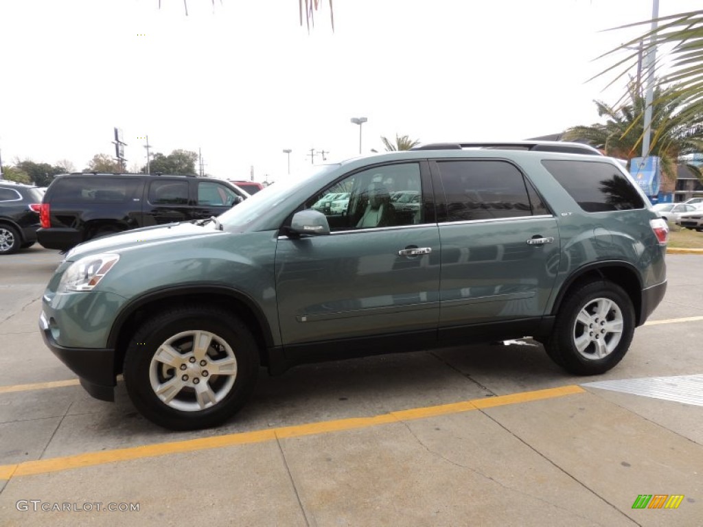 Silver Green Metallic 2009 GMC Acadia SLT Exterior Photo #89993126