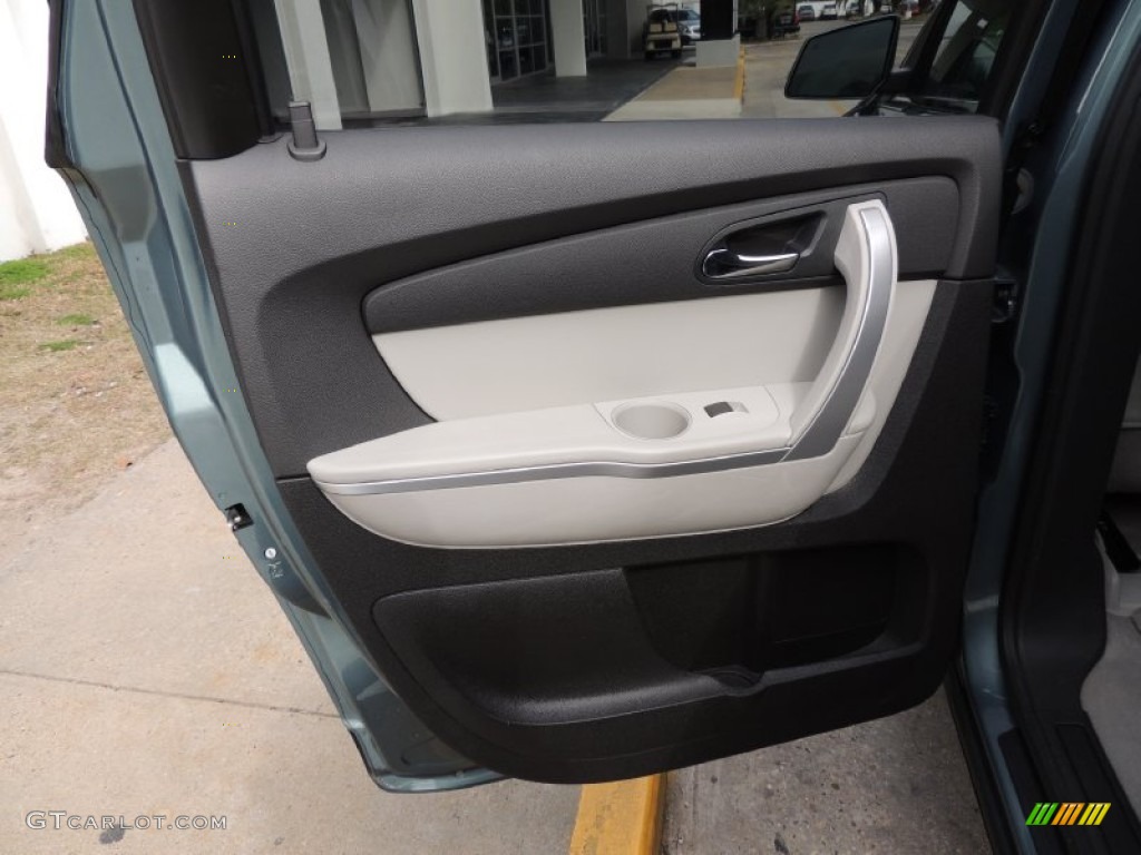 2009 Acadia SLT - Silver Green Metallic / Light Titanium photo #14
